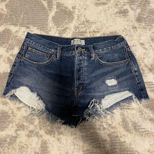 Free people denim shorts size 27